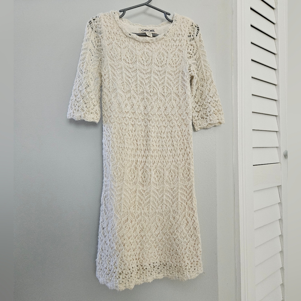 Cherokee | Cream Knitted Kids Dress